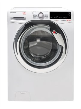 Hoover WDXA42 365-S lavasciuga Libera installazione Caricamento frontale Cromo, Bianco