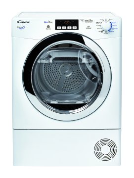 Candy GVH D1013A2-S asciugatrice Libera installazione Caricamento frontale 10 kg A++ Cromo, Bianco