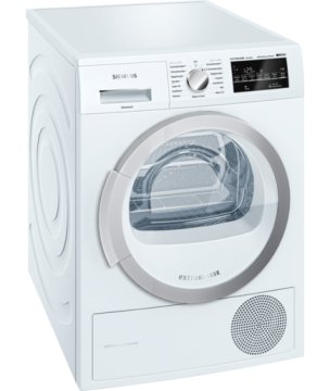 Siemens iQ500 WT45W490 asciugatrice Libera installazione Caricamento dall'alto 8 kg A++ Argento, Bianco