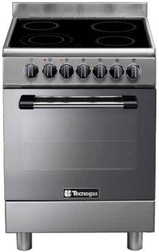 Tecnogas P664CMX cucina Elettrico Ceramica Acciaio inox