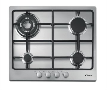 Candy CPG 64 SQPX piano cottura Acciaio inox Da incasso Gas 4 Fornello(i)