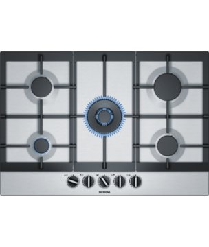 Siemens EC7A5RB90 piano cottura Acciaio inox Da incasso Gas 5 Fornello(i)