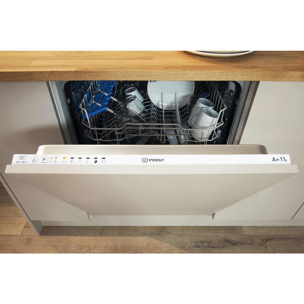 DIF14B1EU - Indesit DIF 14B1 EU A scomparsa totale 13 coperti -  Lavastoviglie da incasso - Negozi Elettronica Roma - Radionovelli