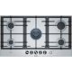 Bosch Serie 6 PCR9A5M90 piano cottura Nero, Acciaio inox Da incasso Gas 5 Fornello(i) 2