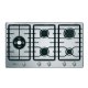 Whirlpool GMR 9542/IXL piano cottura Acciaio inox Da incasso 86 cm Gas 5 Fornello(i) 2