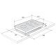 Whirlpool GMR 9542/IXL piano cottura Acciaio inox Da incasso 86 cm Gas 5 Fornello(i) 3