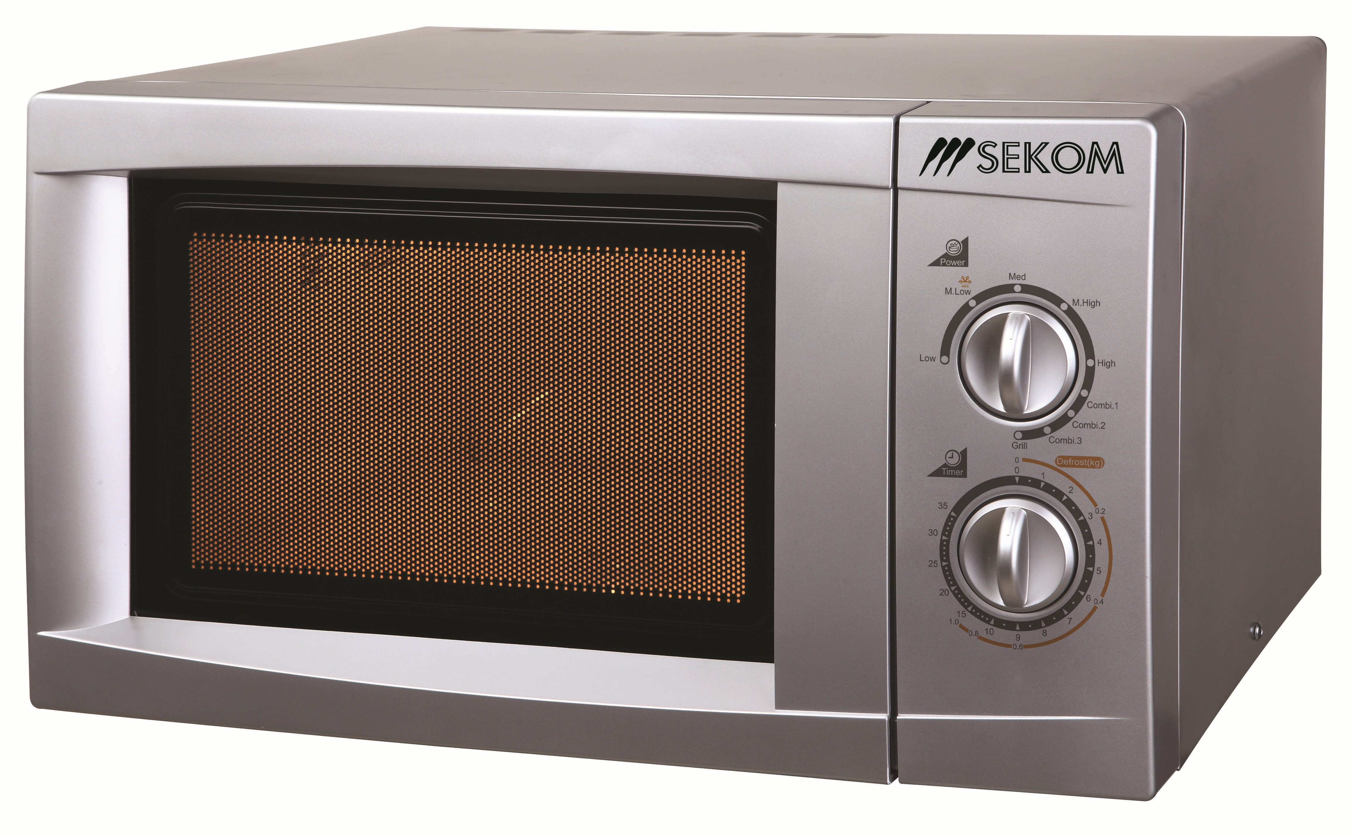 SM823ECIS - Sekom SM823ECI-S forno a microonde Superficie piana Microonde  con grill 23 L 800 W Argento - Forno microonde - Cottura cibi - Negozi  Elettronica Roma - Radionovelli
