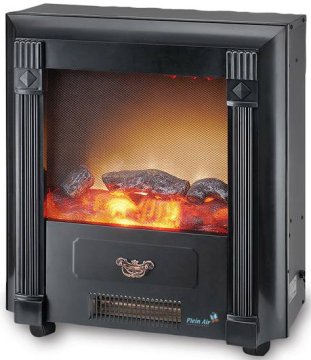 Plein Air Fuego Caminetto freestanding Elettrico Nero