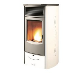 Superior Sabrina Libera installazione Pellet Nero, Metallico, Bianco