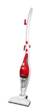 DPE 55601 scopa elettrica Aspirapolvere a bastone 2 in 1 Secco HEPA Senza sacchetto 0,5 L 600 W Rosso, Bianco