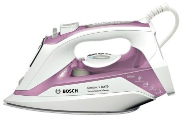 Bosch TDA702821I ferro da stiro Ferro da stiro a secco e a vapore 2800 W Rosa, Bianco