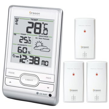 Oregon Scientific BAR206 Bianco LCD Batteria