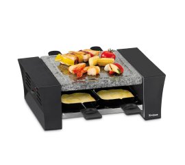 Trisa Electronics Raclettino quattro griglia per raclette 4 persona(e) 600 W Grigio, Nero