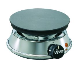 Ardes AR052 piano cottura Nero, Acciaio inox Superficie piana Piastra sigillata 1 Fornello(i)