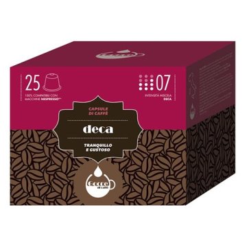 Gocce di caffè Deca Capsule caffè Tostatura media 25 pz