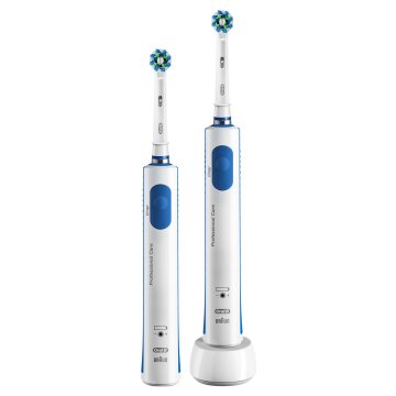 Oral-B PRO 650 + Bonus Handle Adulto Spazzolino rotante-oscillante Blu, Bianco