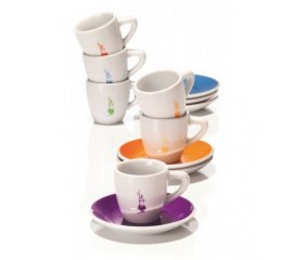 Bialetti Y0TZ017 tazza Multicolore, Bianco Caffè 6 pz