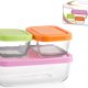 Pengo Pasabahce Set 3 Contenitori Frigo vetro con coperchio rettangolari 3