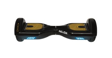 Nilox DOC Plus hoverboard Monopattino autobilanciante 10 km/h 4300 mAh Nero, Oro