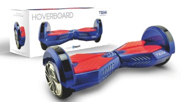TEKK HB01 hoverboard Monopattino autobilanciante 12 km/h 4400 mAh Blu, Rosso