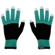 hi-Fun HFHIGLOVE-MGRN Guanto Nero, Verde 2