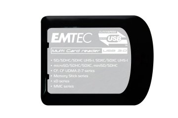 Emtec EKLMFLU03 lettore di schede USB 3.2 Gen 1 (3.1 Gen 1) Type-A Nero