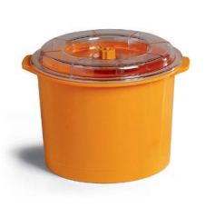 Reber 6702 A Rotondo 4 L Arancione, Trasparente 1 pz