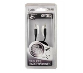 G&BL PLJJB07 cavo audio 0,7 m 3.5mm Nero