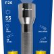 Varta Aluminium F20 LED Flashlight (incl. 2x Longlife Power C Batterie per l'uso quotidiano, 150 lumen, antiurto, 3 anni di garanzia) argento per la casa, il campeggio, l'outdoor 3