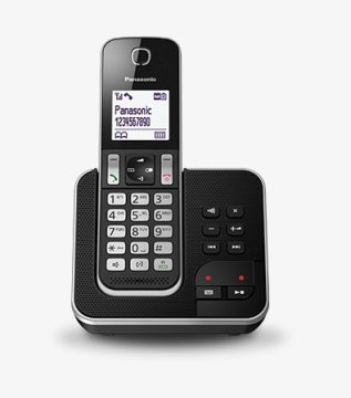 Panasonic KX-TGD320 Telefono DECT Identificatore di chiamata Nero, Argento