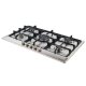 Bompani BO293MG/N piano cottura Nero, Acciaio inox Da incasso Gas 5 Fornello(i) 2