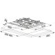 Franke FHMR 604 4G XS E Acciaio inox Da incasso Gas 4 Fornello(i) 3