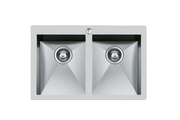 Foster Quadra 80.2V.FT Lavello ad incasso Rettangolare Acciaio inox