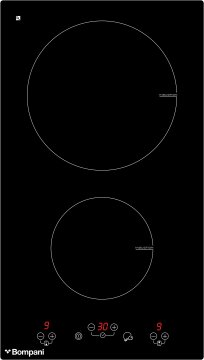 Bompani BO332AA/E piano cottura Nero Da incasso Piano cottura a induzione 2 Fornello(i)