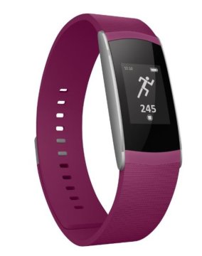 Wiko WiMate OLED Braccialetto per rilevamento di attività 1,85 cm (0.73") IP67 Nero, Viola