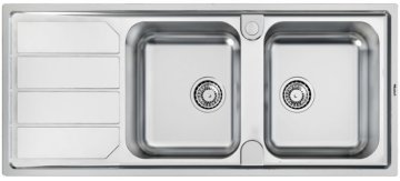 LAVELLO ELETTRA 2VDX+SC INOX - 5812061