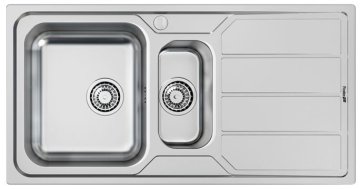 LAVELLO ELETTRA 1,5V SX+SC INOX - 5197062