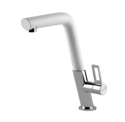 Foster 8491 010 rubinetto Cromo, Bianco