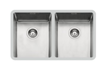 Foster KE.2V.34+34.ST Lavello sottopiano Rettangolare Acciaio inox