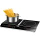 Unold 58175 piano cottura Nero, Acciaio inox Superficie piana 60 cm Piano cottura a induzione 2 Fornello(i) 5