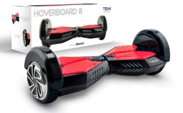TEKK HB01 hoverboard Monopattino autobilanciante 12 km/h 4400 mAh Nero, Rosso