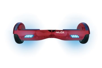 Nilox DOC Plus hoverboard Monopattino autobilanciante 10 km/h 4300 mAh Blu, Rosso