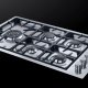 Foster S4000.5F.E.Quadra Compatta.Q4 Acciaio inox Da incasso Gas 5 Fornello(i) 3