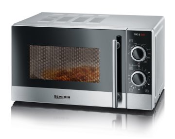 Severin MW 7874 forno a microonde Superficie piana Microonde combinato 20 L 700 W Argento, Stainless steel
