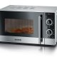 Severin MW 7874 forno a microonde Superficie piana Microonde combinato 20 L 700 W Argento, Stainless steel 2