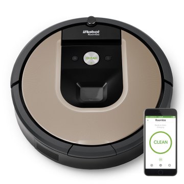 iRobot Roomba 966 0,6 L Senza sacchetto Nero, Argento