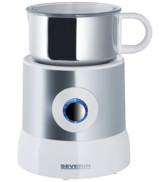 Severin SM 9684 montalatte e scaldalatte Argento, Bianco