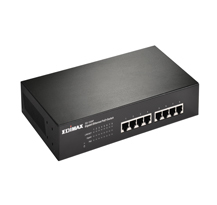 Edimax GS-1008P switch di rete Non gestito Gigabit Ethernet (10/100/1000) Supporto Power over Ethernet (PoE) Nero