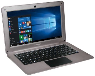 Mediacom SmartBook 11 Computer portatile 26,9 cm (10.6") HD Intel Atom® Z3735F 2 GB DDR3L-SDRAM 32 GB Flash Wi-Fi 4 (802.11n) Windows 10 Home Grigio