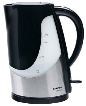 Grundig WK 5040 bollitore elettrico 1,7 L 3000 W Nero, Acciaio inox